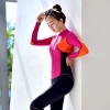 elastic zipper women wetsuit swimwear