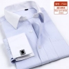 hot sale slim stripes print men shirt office uniform Color color 2