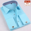 hot sale slim stripes print men shirt office uniform Color color 5