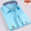 hot sale slim stripes print men shirt office uniform