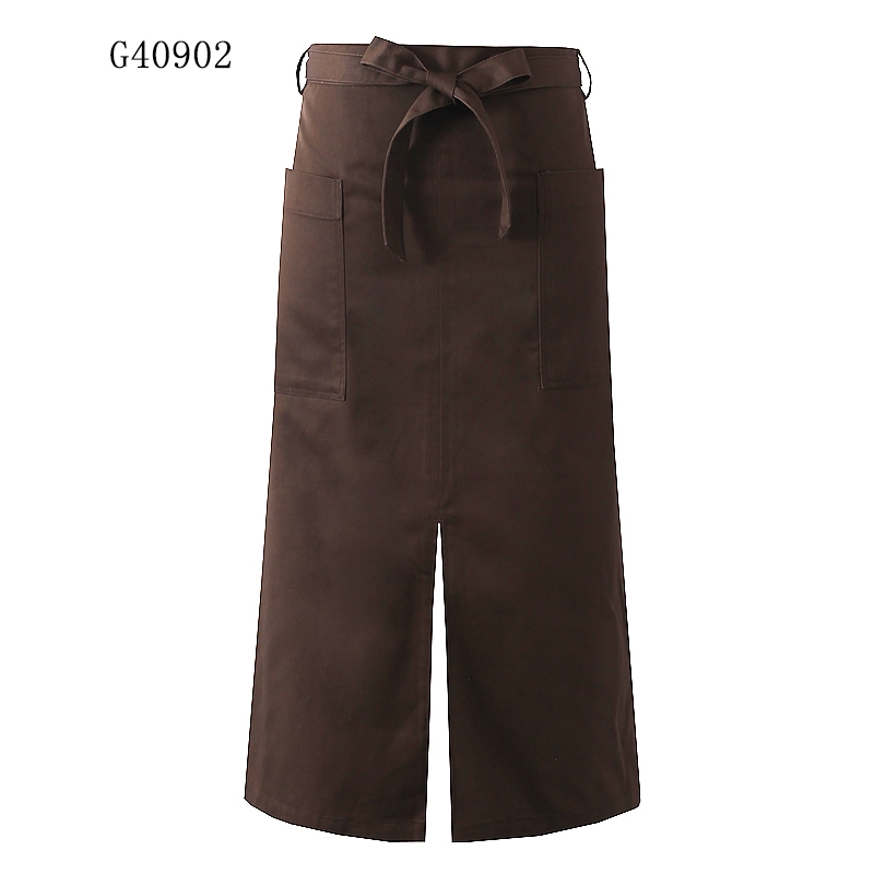 half length split apron household apron chef apron