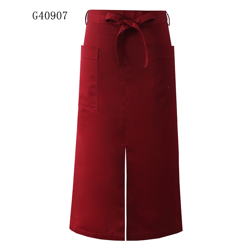 half length split apron household apron chef apron