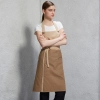 fashion long halter patchwork restaurant coffee shop staff apron Color color 1