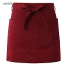 solid color unisex design short apron for waiter chef Color wine apron