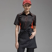 simple unisex design short mini apron waiter chef design