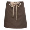 button belt short apron Color short coffee apron