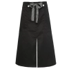 button belt short apron Color split black apron