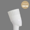 high quality plant fiber paper  disposable chef hat  MOQ 100pcs Color flat top 18cm