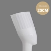 high quality plant fiber paper  disposable chef hat  MOQ 100pcs Color 20cm