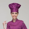 classic restaurant kitchen chef hat baker hat Color unisex purple chef hat