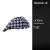 unisex classic beret hat for waiter or chef Color checkered print unisex hat