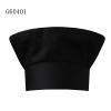 round flat top chef hat Color unisex black chef hat