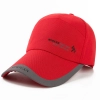 fashion sports baseball flat peek cap hat Color Red