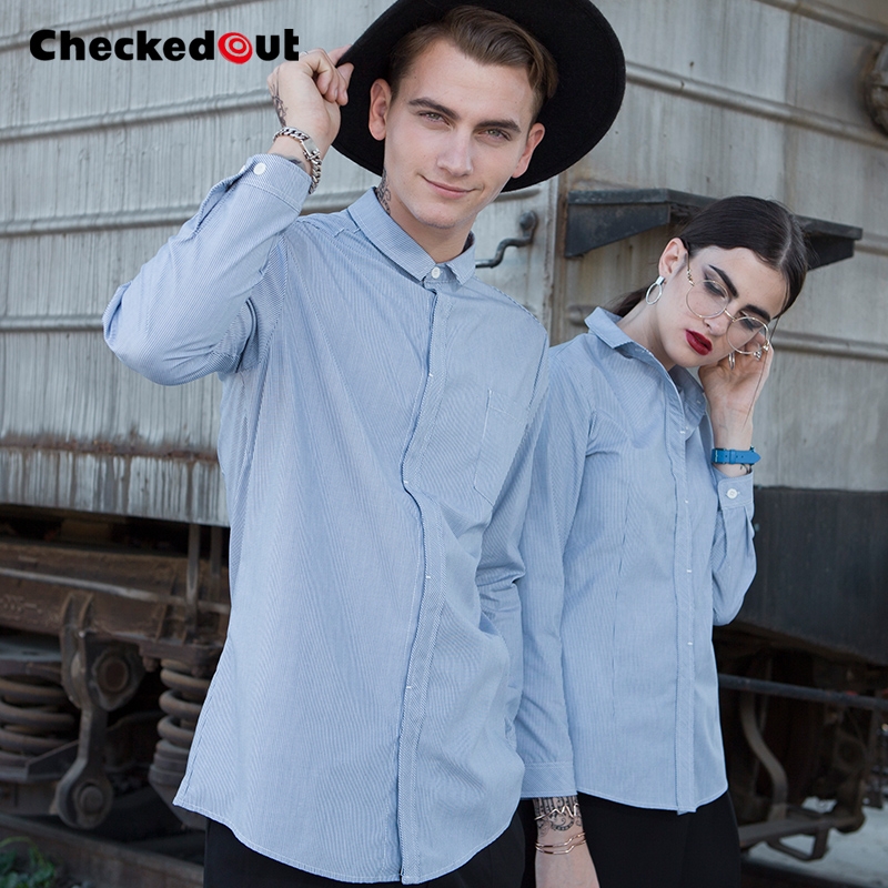Professional Striped Waiter Uniform Shirt - Short & Long Sleeve Hospitality Server Jacket