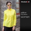 fashion brand restaurants coffee shop waiter waitress shirt uniforms Color women yellow shirt