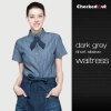 Europe fashion uniforms long sleeve wait staff dealer uniform shirt
