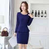 fall charming design women office business dress Color navy