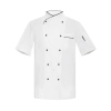 hot sale classic reefer collar chef coat  short sleeve chef jacket