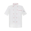 hot sale classic reefer collar chef coat  short sleeve chef jacket