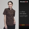 long sleeve solid color chef uniform both for women or men