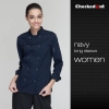 short / long sleeve solid color chef uniform work wear both for women or men