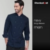 short / long sleeve solid color chef uniform work wear both for women or men