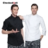 simple classic fashion design double breasted chef coat for restaurant