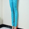 exclusive design young fashion lace floral leggings Color Blue