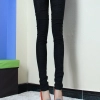 elastic fashion lace floral young girl leggings pant Color Black