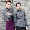 contrast collar autumn design shirt for men or women waiter