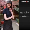 summer design  coffee shop bar pub waiter uniforms workwear Color short sleeve waitress