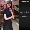 autumn design hotel waiter wear work uniforms Color short sleeve waitress