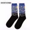 fashion famous painting art printing socks cotton socks men socks women socks