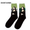 fashion famous painting art printing socks cotton socks men socks women socks