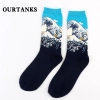 fashion famous painting art printing socks cotton socks men socks women socks