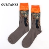 fashion famous painting art printing socks cotton socks men socks women socks