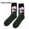 fashion famous painting art printing socks cotton socks men socks women socks