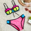 candy patchwork teen girl bikini swimwear Color color 2