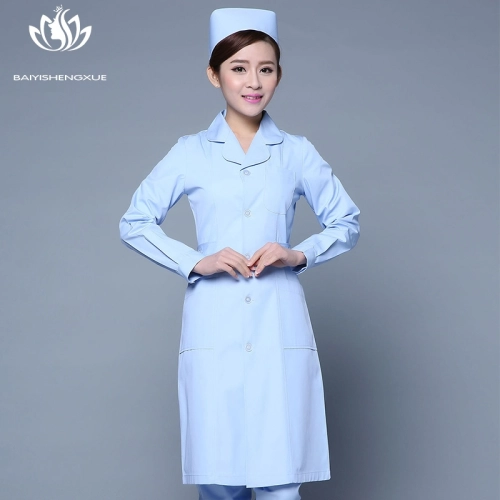 long sleeve women nurse coat jacket lab coat