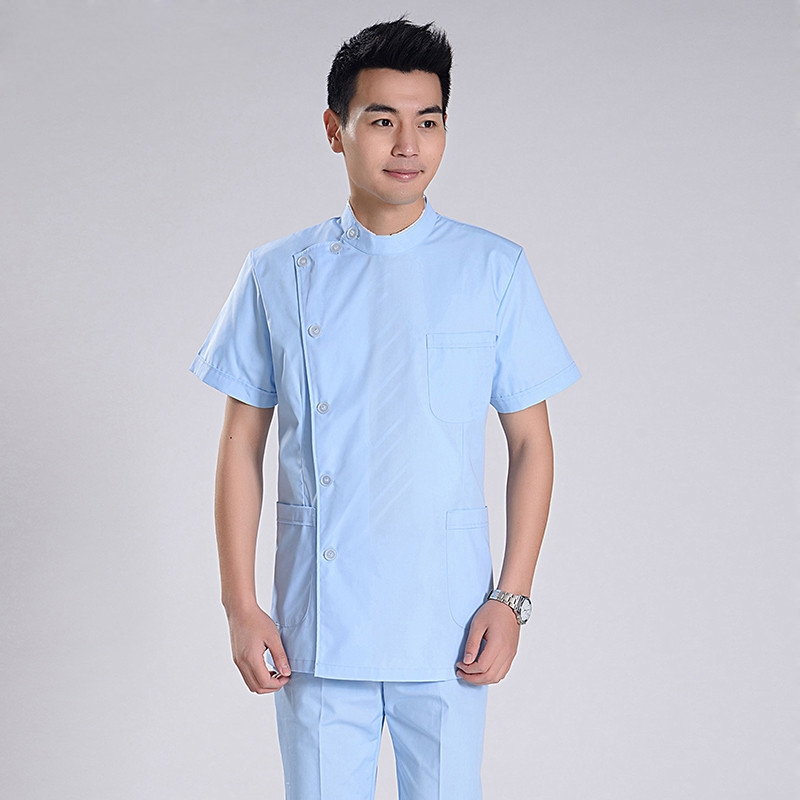 summer right opening male dentist nurse suits uniforms
