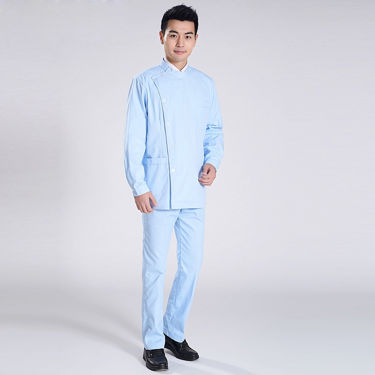 right open long sleeve men nurse doctor suits (coat +trousers)