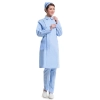 side open long sleeve peter-pan collar hospital medical student uniform coat