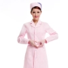 free shipping,solid color long sleeve autumn Nurse suit coat uniform Color Pink