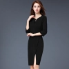 formal split business office work uniform dress