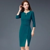 formal split business office work uniform dress