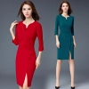 formal split business office work uniform dress