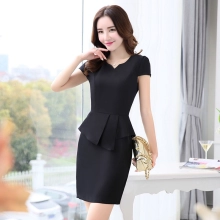 Korea design formal office lady work dress desk service lady