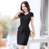 Korea design formal office lady work dress desk service lady Color black dress