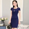 fashion Asian business office women work dress with necklace