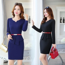 fashion knitted women formal work dress